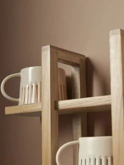 Teak Mug Shelf