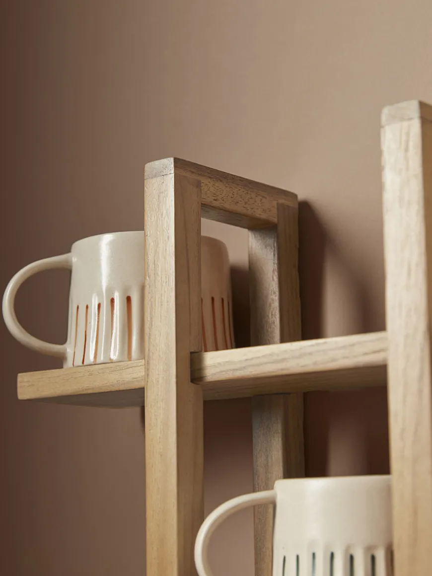 Teak Mug Shelf