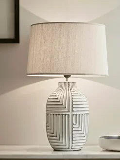 Textured Abstract Table Lamp