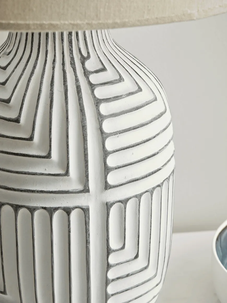 Textured Abstract Table Lamp