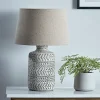 Textured Chevron Lamp