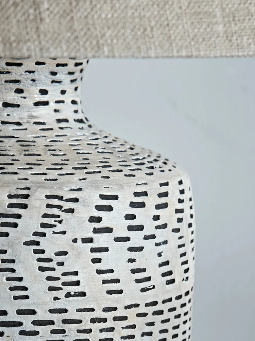 Textured Chevron Lamp