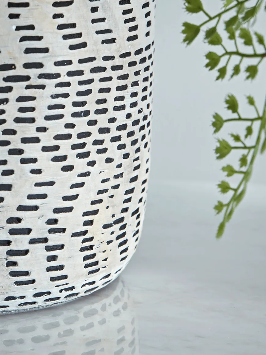 Textured Chevron Lamp
