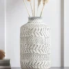 Textured Chevron Vase