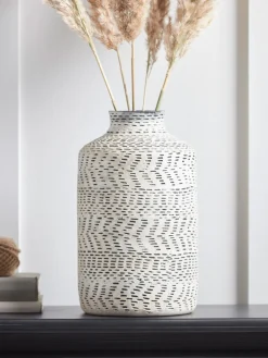 Textured Chevron Vase