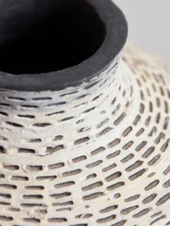 Textured Chevron Vase
