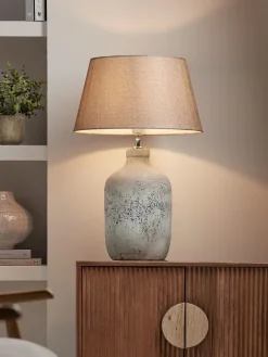 Textured Concrete Effect Table lamp