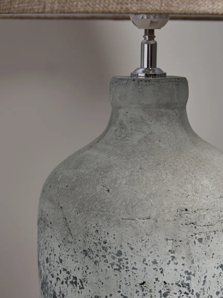 Textured Concrete Effect Table lamp