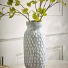 Textured Dash Ceramic Vase