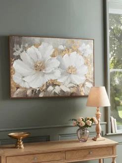 Textured Floral Canvas