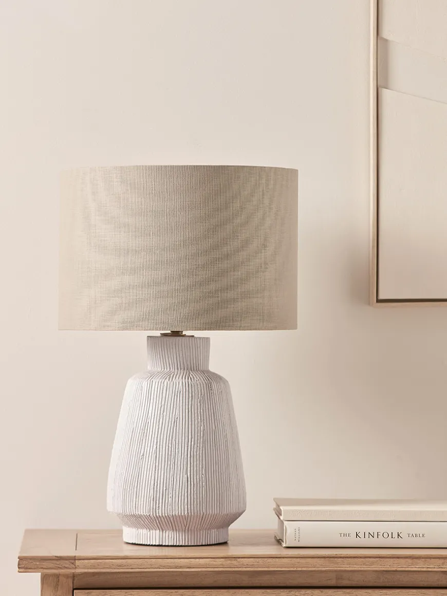 Textured Fluted Table Lamp