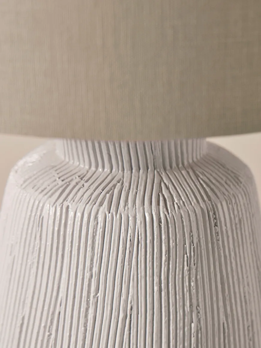 Textured Fluted Table Lamp