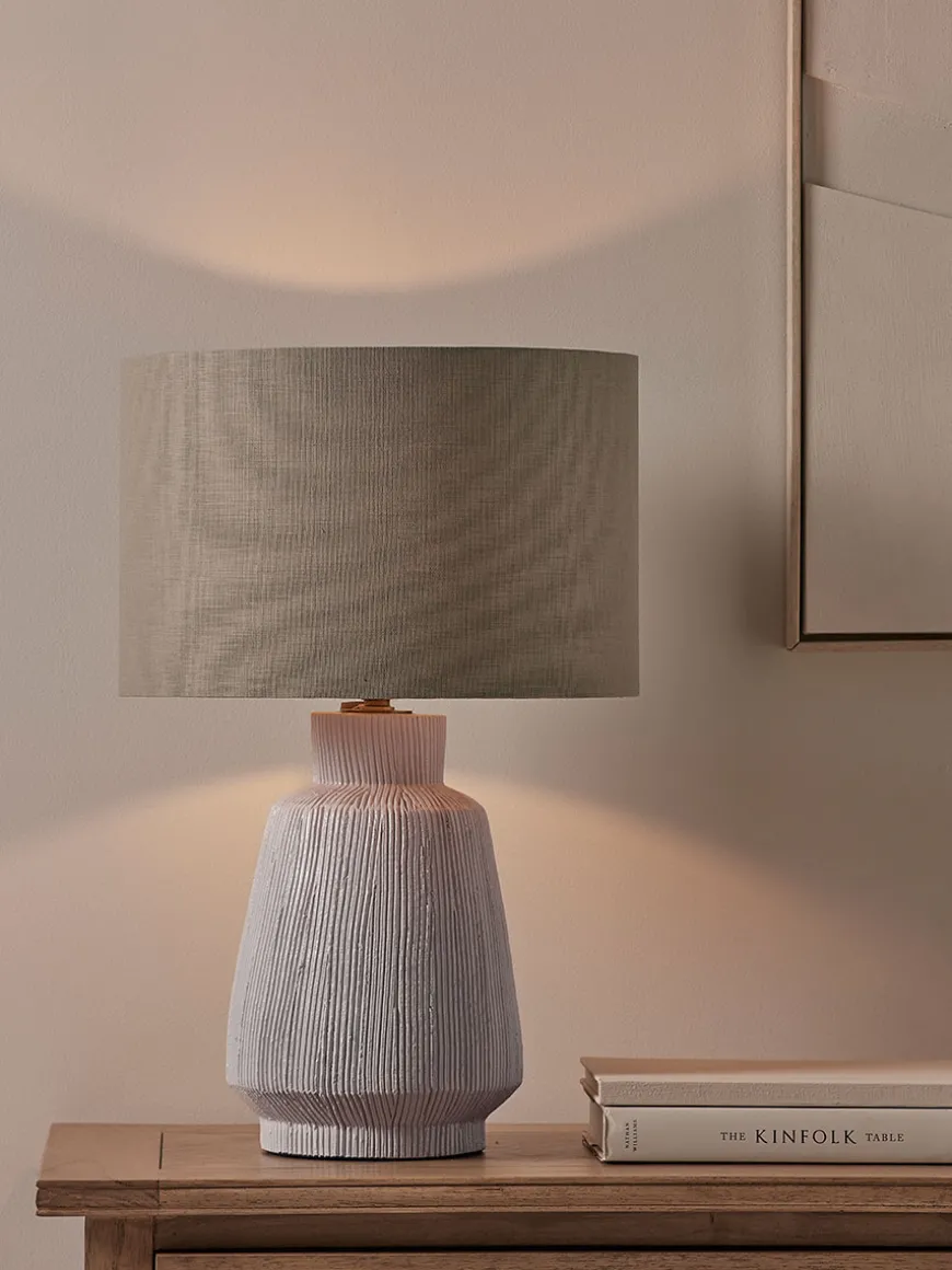 Textured Fluted Table Lamp