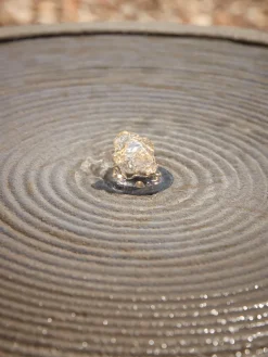 Textured Round Water Fountain - Mocha