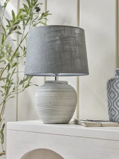 Textured Stone Effect Table Lamp