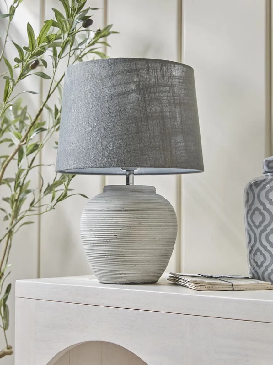 Textured Stone Effect Table Lamp