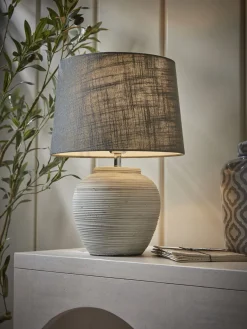 Textured Stone Effect Table Lamp