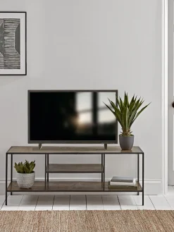 Textured Topped Metal Media Unit - Gold