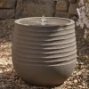 Textured Wavy Water Fountain - Mocha