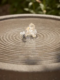 Textured Wavy Water Fountain - Mocha