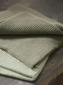 Three Cotton Dishcloths - Olive