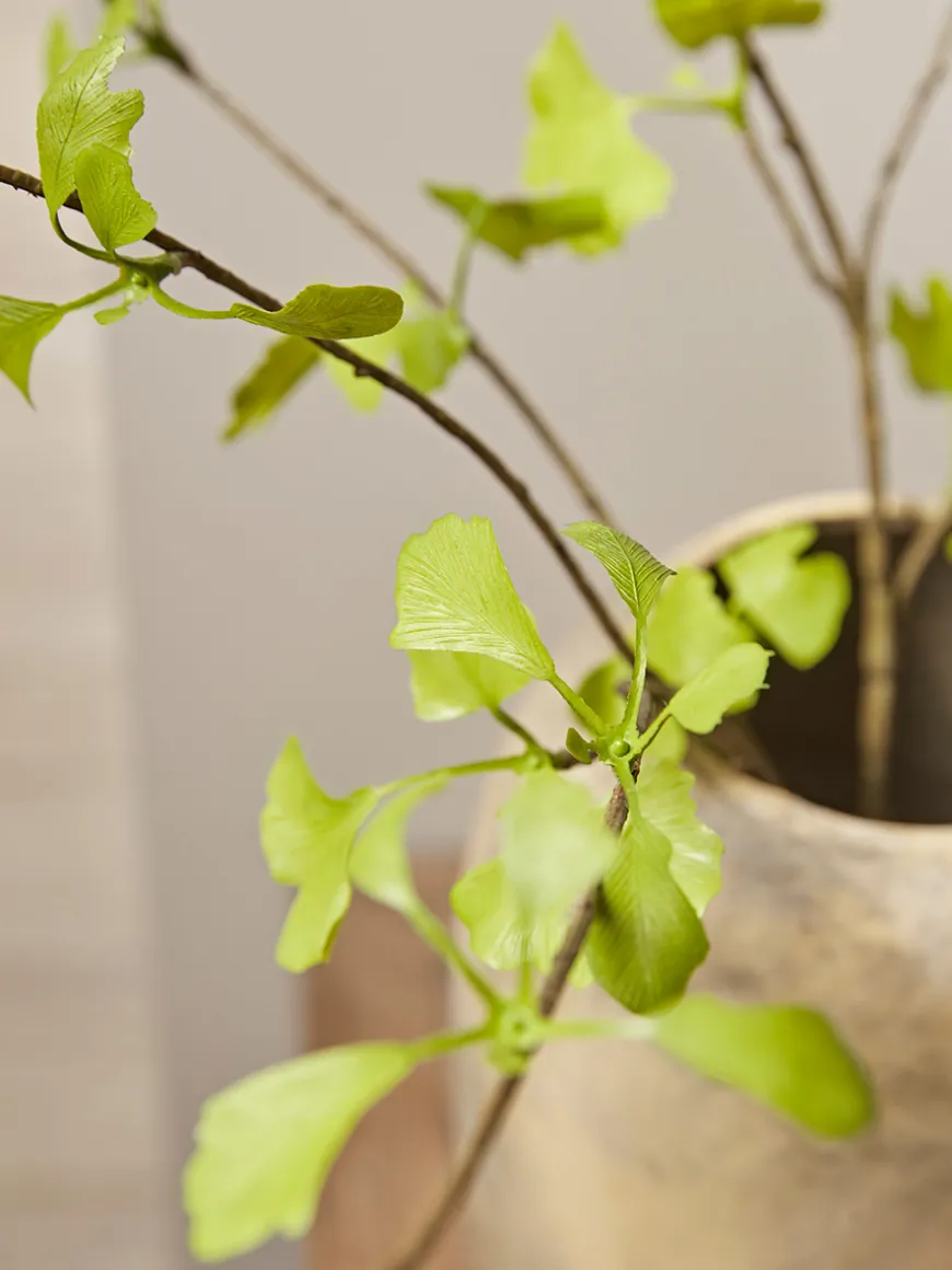 Three Faux Gingko Leaf Sprays