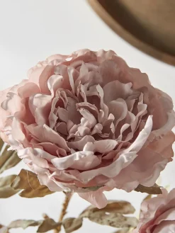 Three Faux Peony Stems - Blush