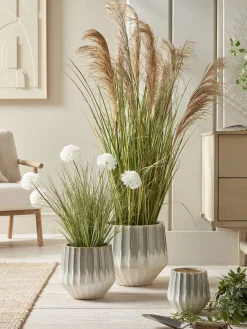 Three Fluted Planters - Soft Sage
