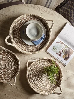 Three Nesting Seagrass Trays