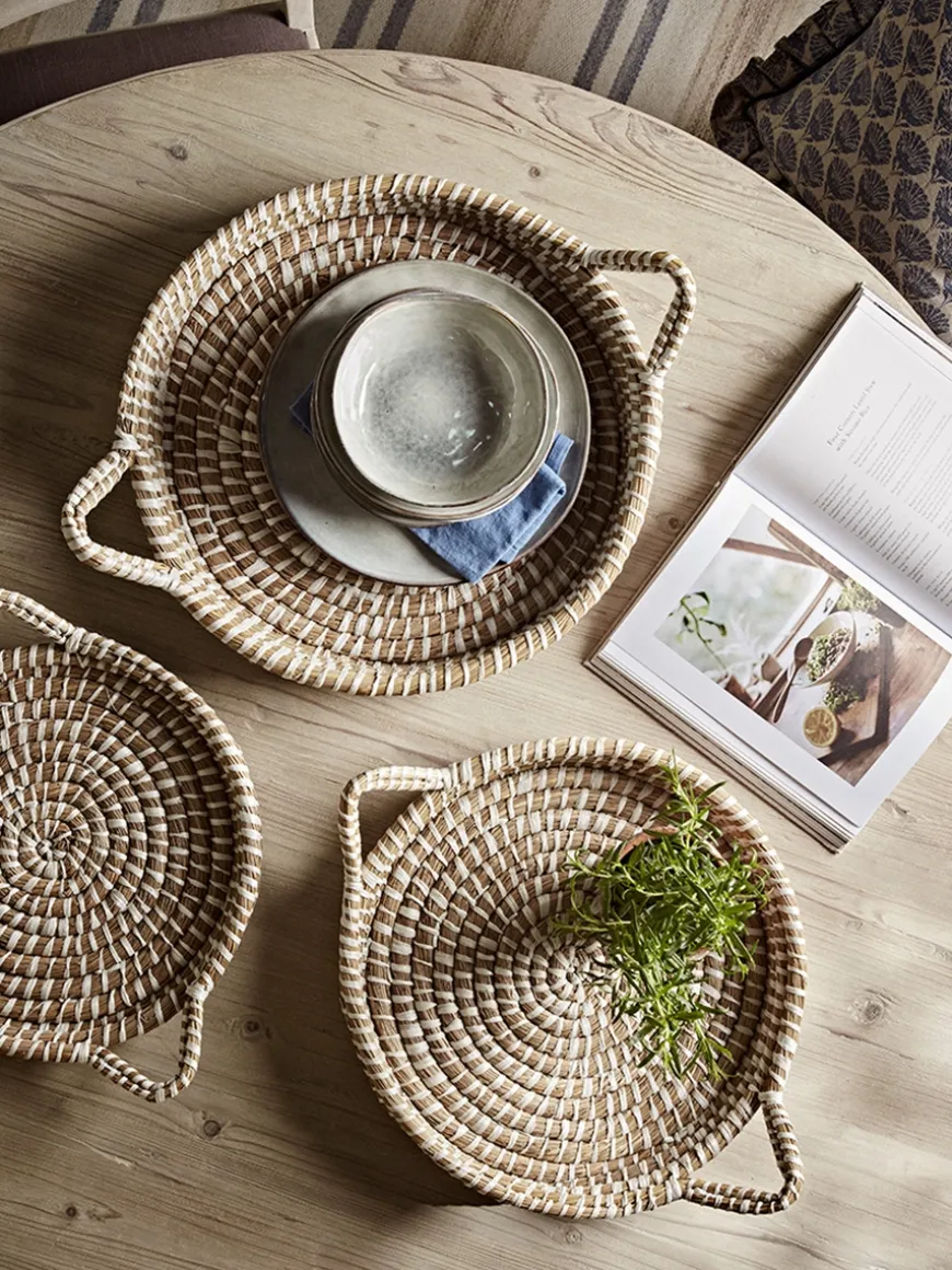 Three Nesting Seagrass Trays