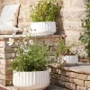 Three Sand Fluted Planters - Small