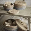 Three Striped Storage Baskets