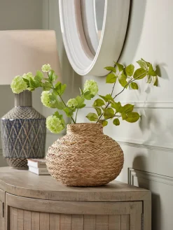 Three Sumptuous Faux Snowball Sprays - Green