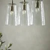 Three Tapered Glass Pendants