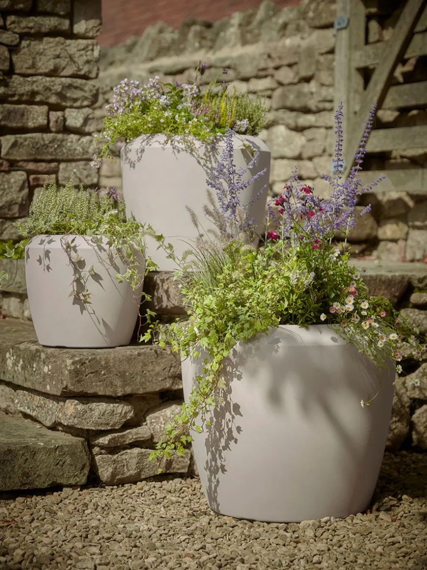 Three Tapered Planters