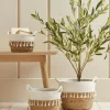 Three Tasselled Storage Baskets