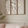 Three Textured Blossom Canvases
