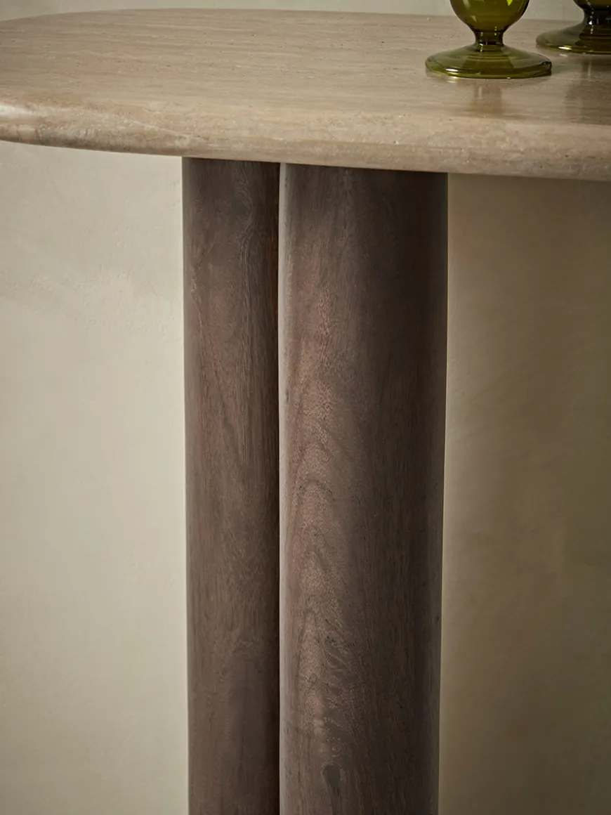 Travertine Console