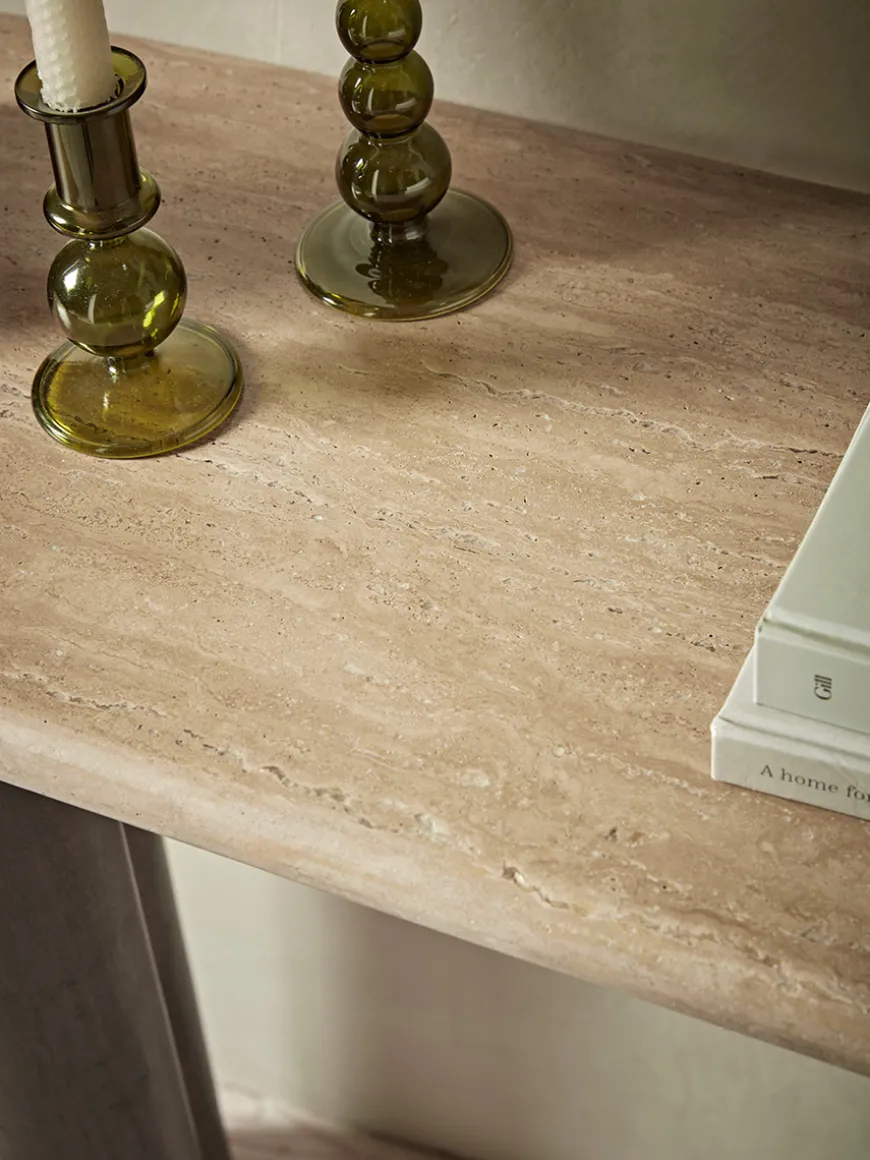 Travertine Console