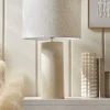 Travertine Effect Table Lamp