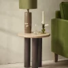 Travertine Side Table