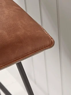 Two Alden Twist Counter Stools - Tan
