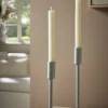 Two Beeswax Dinner Candles