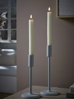 Two Beeswax Dinner Candles