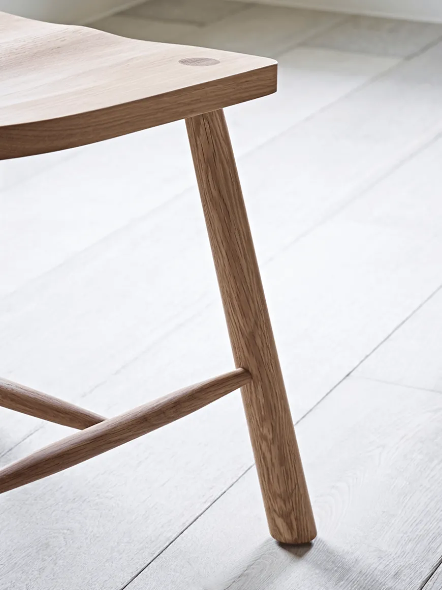 Two Bergen Oak Dining Chairs - Natural