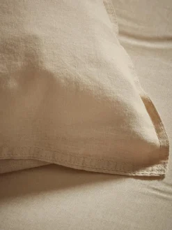 Two Cotton Pillowcases - Flax