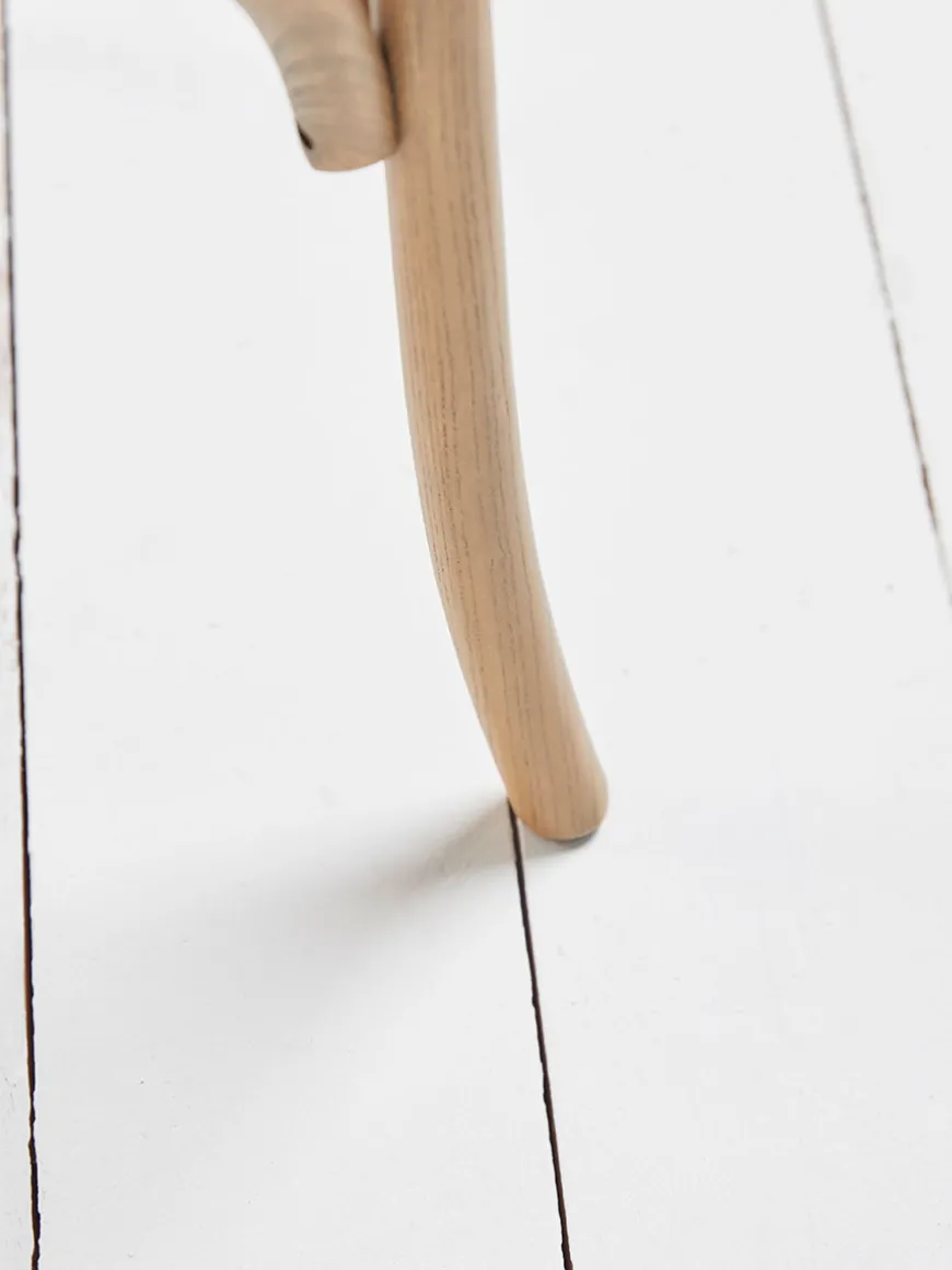 Two Cross Back Dining Chairs - Natural