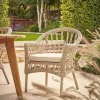 Two Decorative Weave Dining Chairs