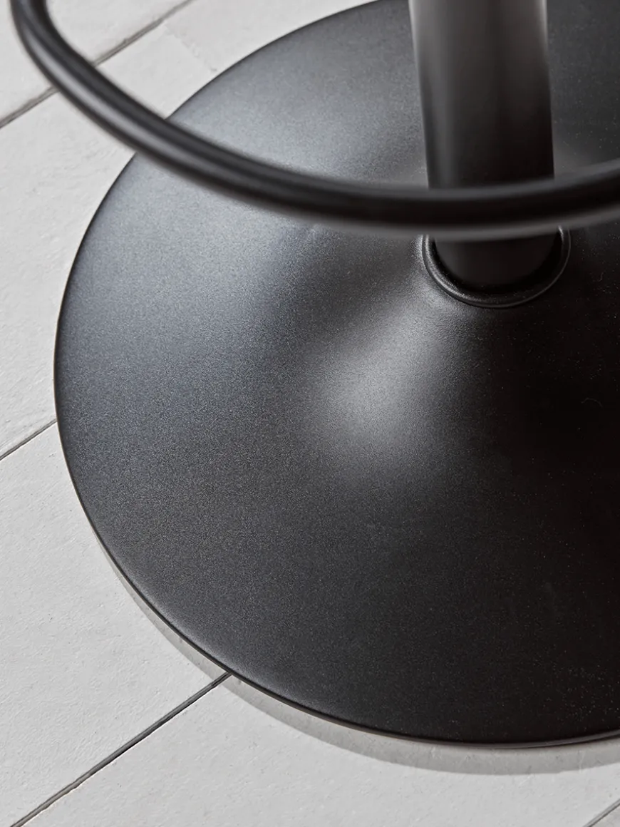Two Faux Leather Counter Stools - Brown