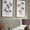 Two Floral Framed Prints